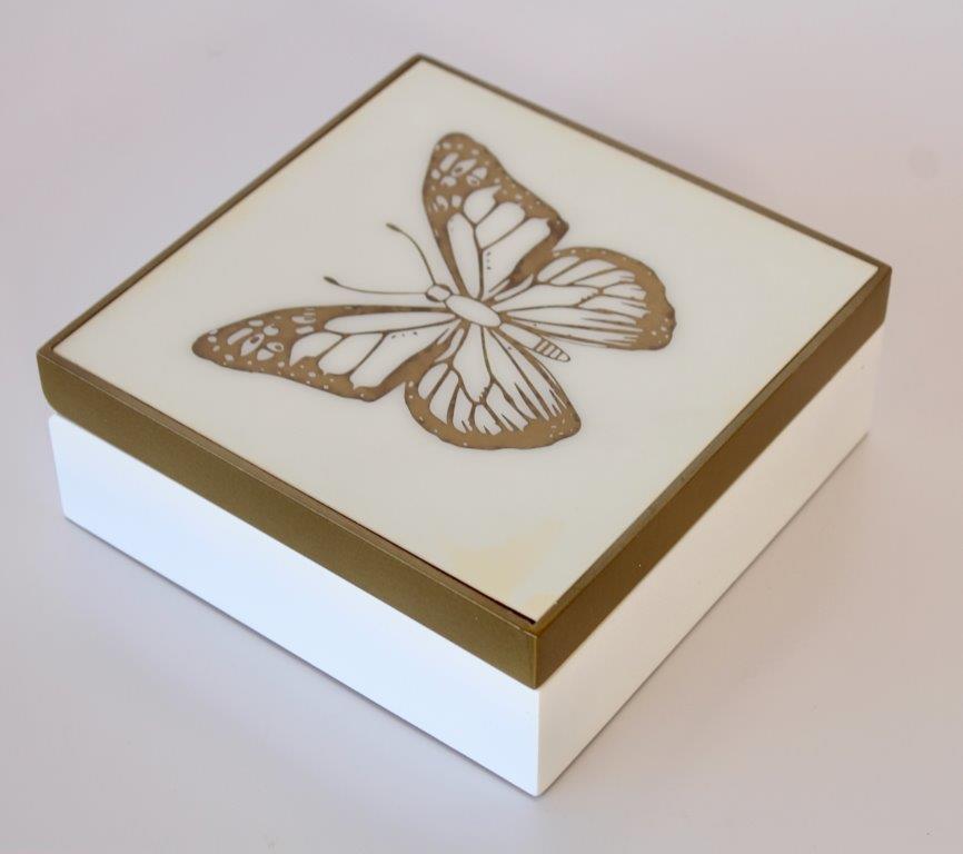 Gold Butterfly Box